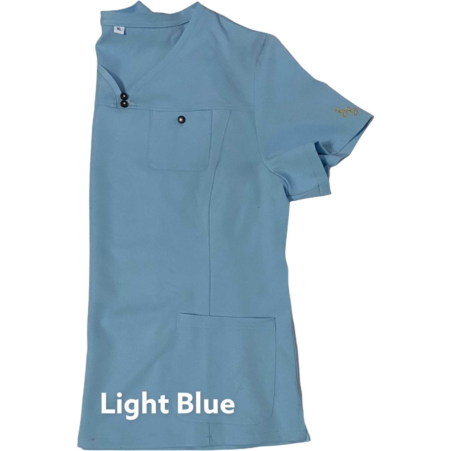 "Never Basic" Scrub Top